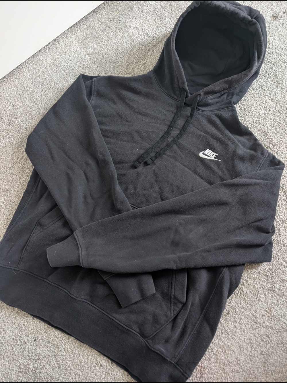 Nike Black Turtleneck Pullover with White Swoosh